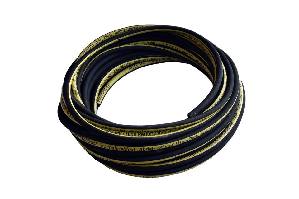 20 m profesionální pískovací hadice 13x3,5 mm 1. jakost oděru <35mm³
